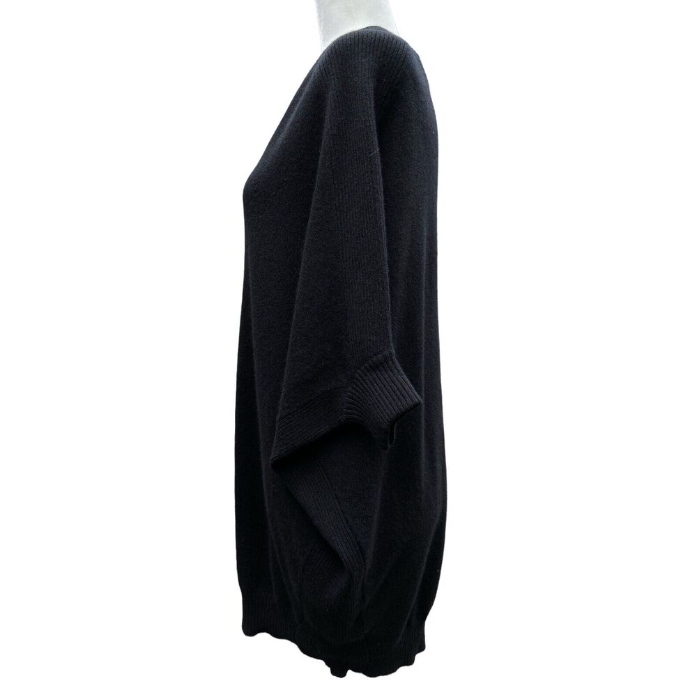 Tory Burch Women Small Sweater‎ Cashmere Black Knit Pullover Dolman Sleeve - Picture 2 of 8